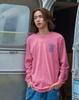 サーフドッグアーチ長袖Tシャツ - PNK