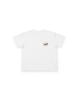 オーバルオリジナルロゴステッチTシャツ - WHT