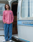 サーフドッグアーチ長袖Tシャツ - PNK