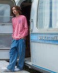 サーフドッグアーチ長袖Tシャツ - PNK