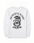 サーフドッグアーチ長袖Tシャツ - WHT