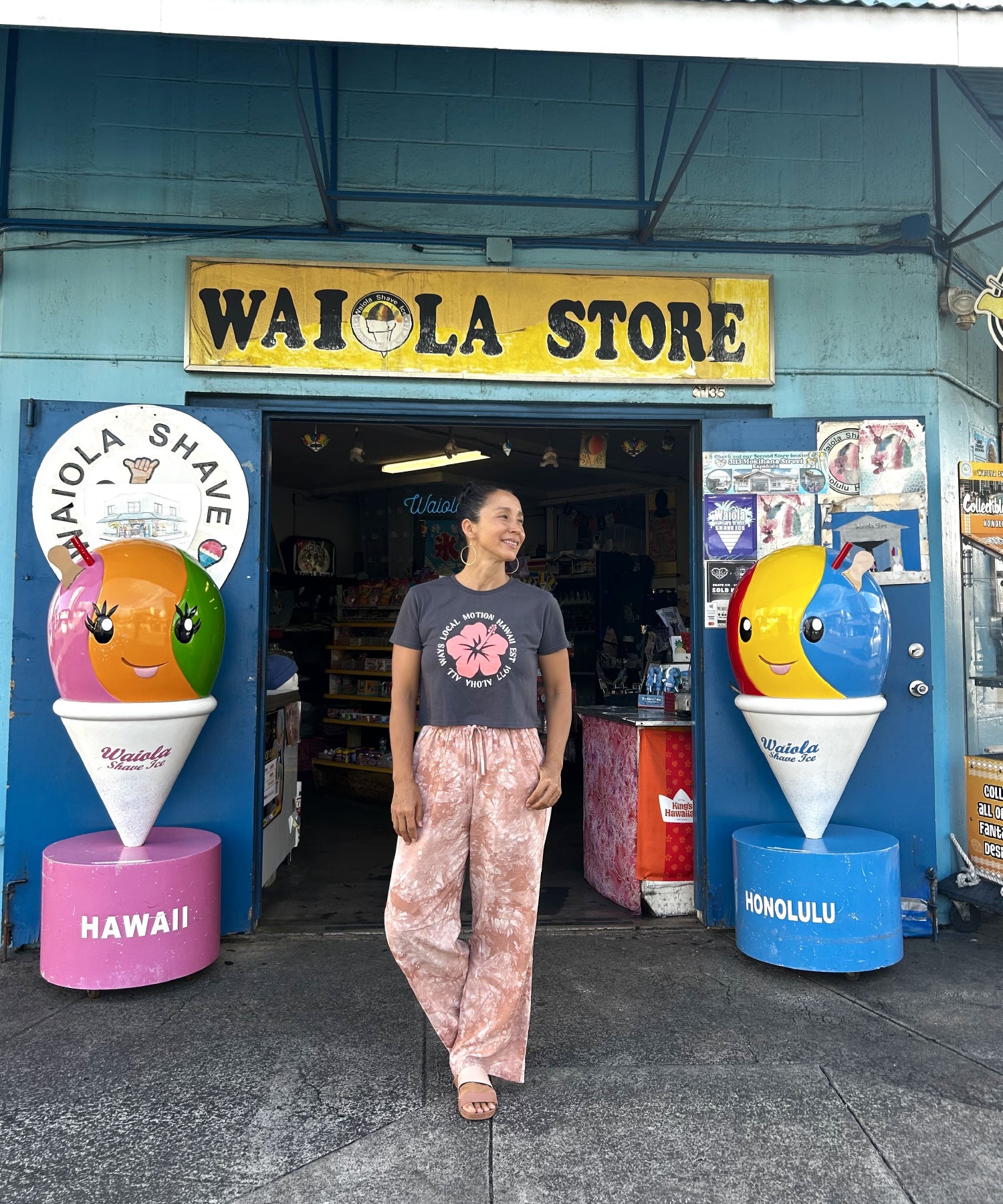 ハイビスカスサークルステッチTシャツ - CHA – ローカルモーション公式