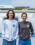 バスサガラ刺繍ロングTシャツ - SIL