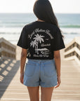 スラブ刺繍Tシャツ - BLK