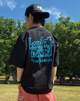 ネオロゴハイブリッドTシャツ - BLK