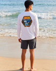 ヘクサゴン長袖Tシャツ - WHT