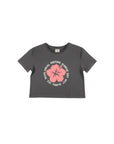 ハイビスカスサークルステッチTシャツ - CHA
