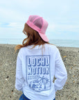 オブロング長袖Tシャツ - WHT