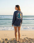 アロハハワイサークル刺繍ロングTシャツ - KNVY