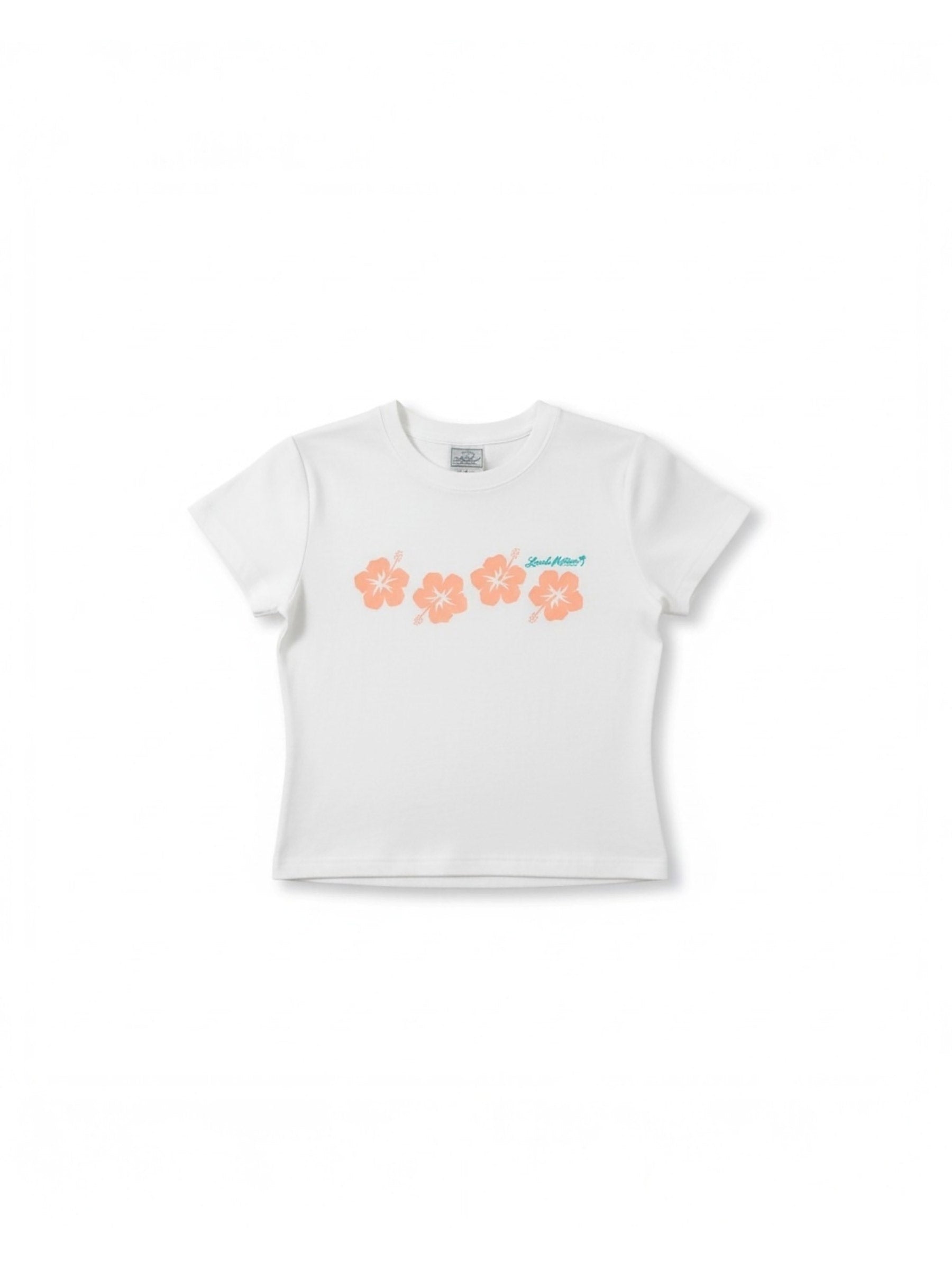 ハイビスカスプリントTシャツ - WHT – ローカルモーション公式 ハイビスカスプリントTシャツ - WHT – ローカルモーション公式