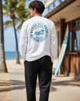 サークルロゴ長袖Tシャツ - WHT