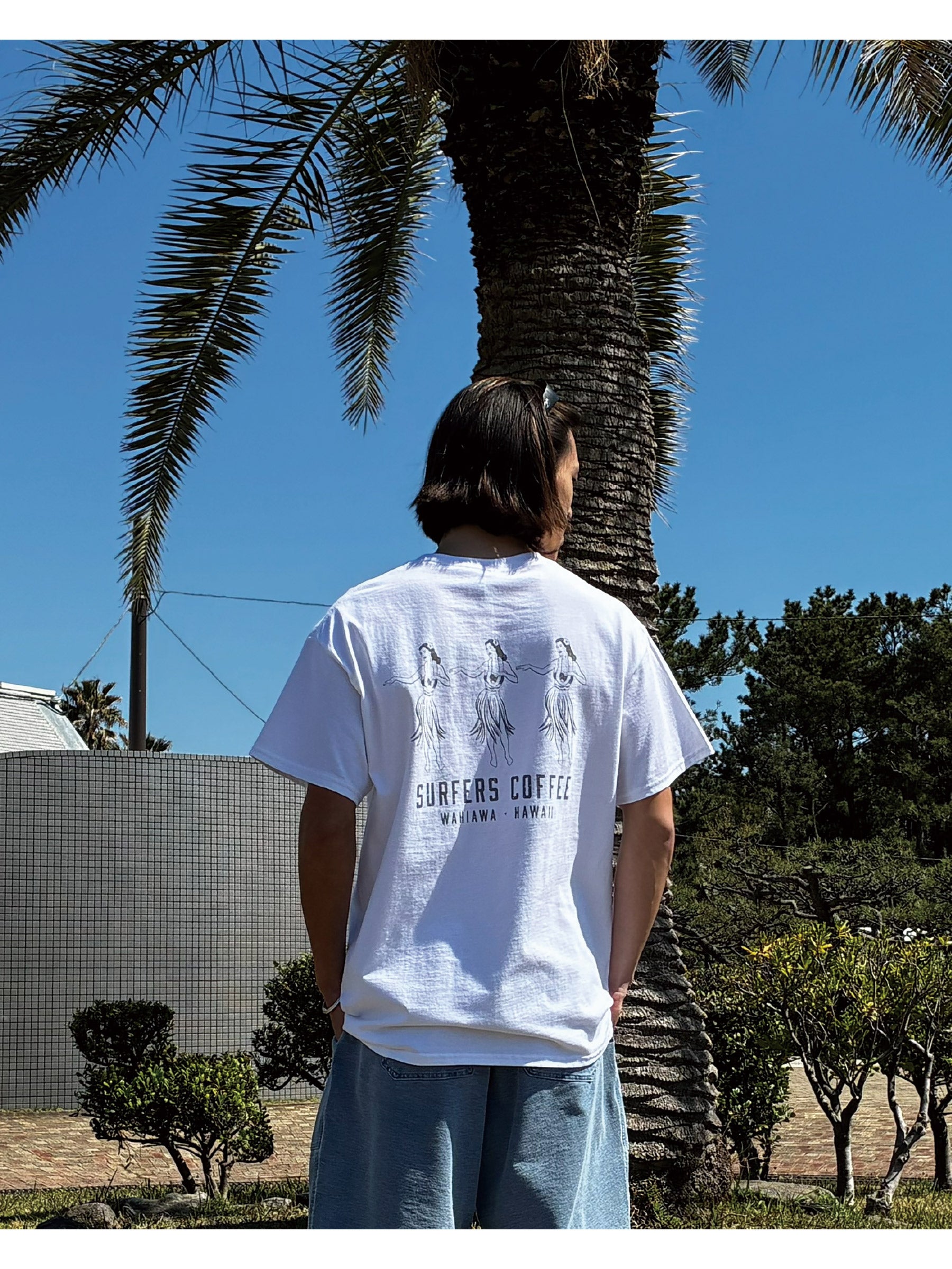 ショコフラワ様連絡用 SURFERS COFFEExLOCALMOTION Tシャツ フラガール - WHT – ローカル