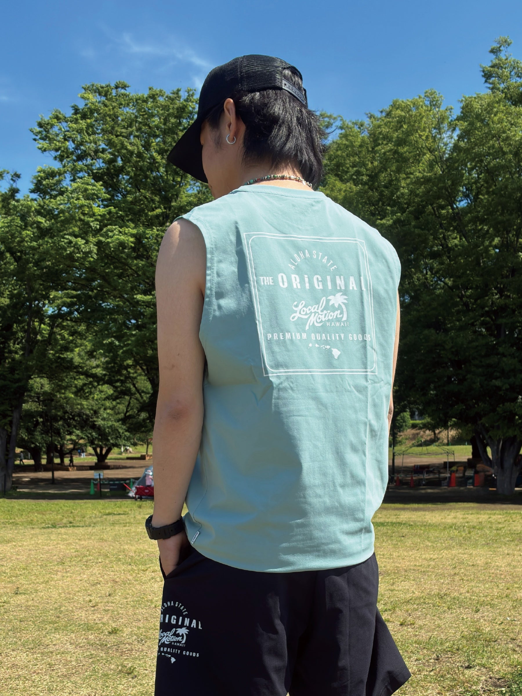 アロハステート ペアテックスタンクトップ - GRN – ローカルモーション アロハステート ペアテックスタンクトップ - GRN – ローカルモーション