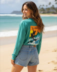サーフレトログラフィック長袖Tシャツ - MNT