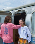 サーフドッグアーチ長袖Tシャツ - PNK