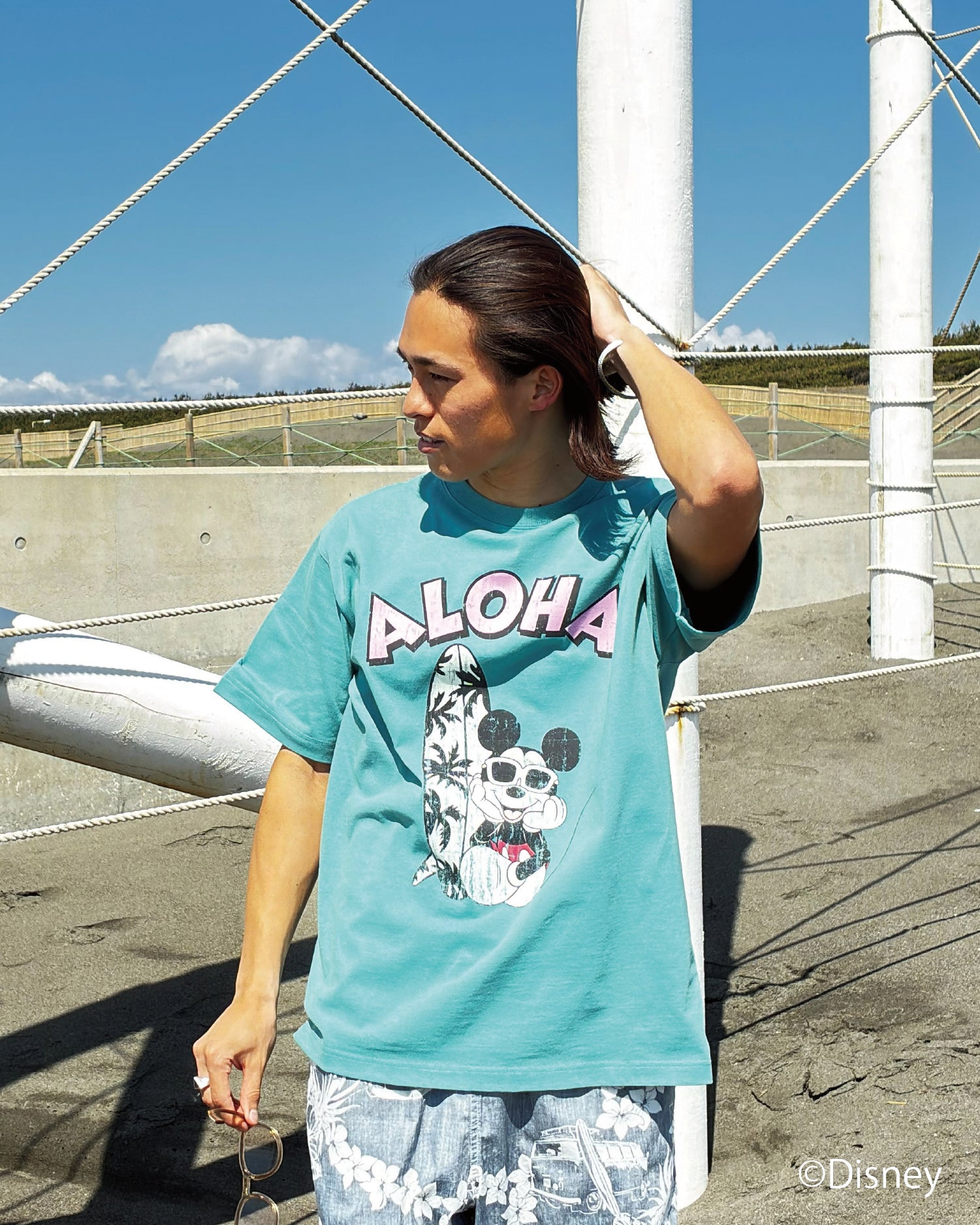 ミッキー アロハアーチプリントTシャツ – ローカルモーション公式