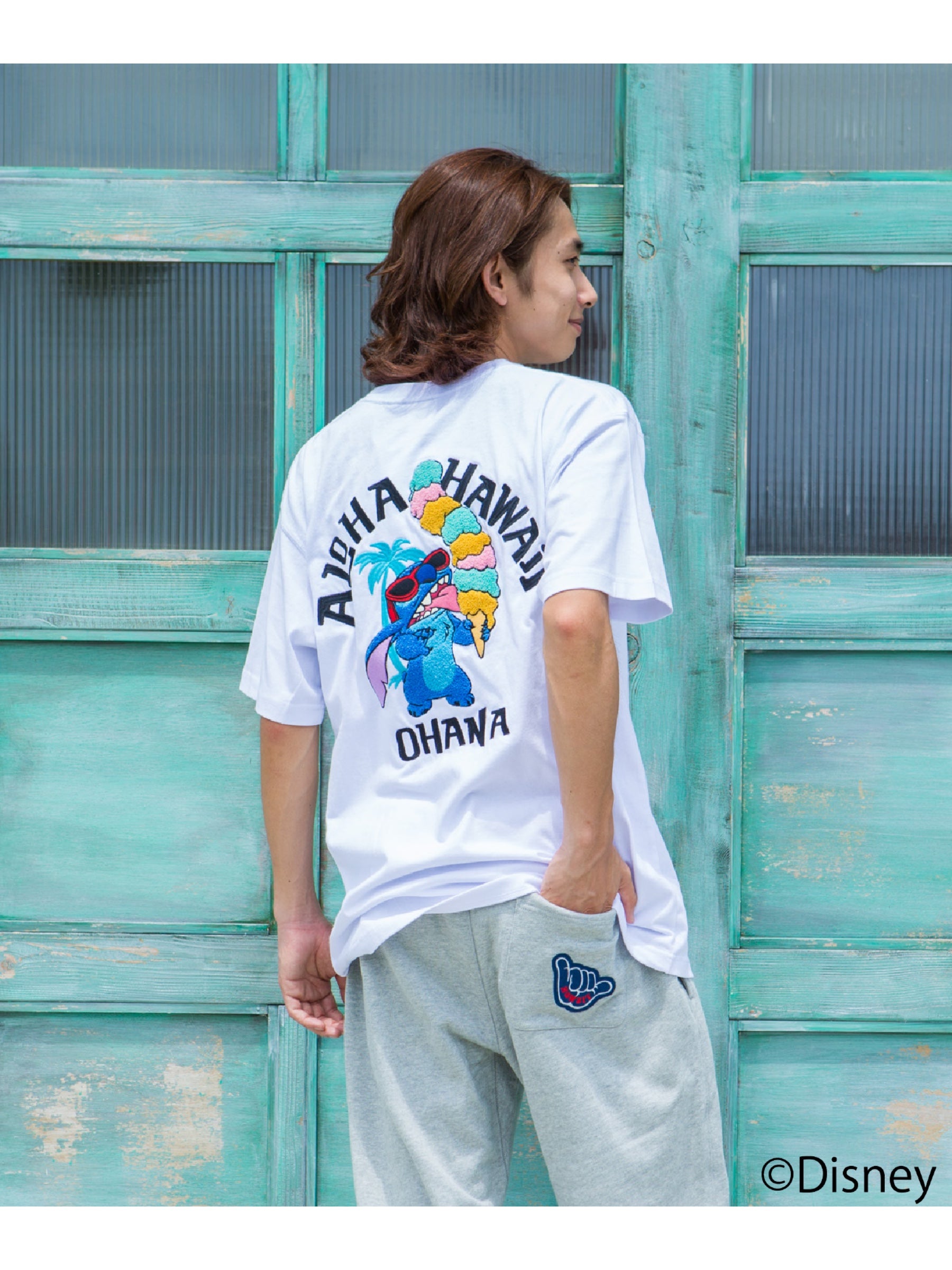 スティッチサガラ刺繍Tシャツ - WHT – ローカルモーション公式