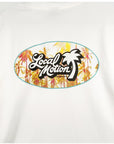 オーバルパームプリントTシャツ - WHT