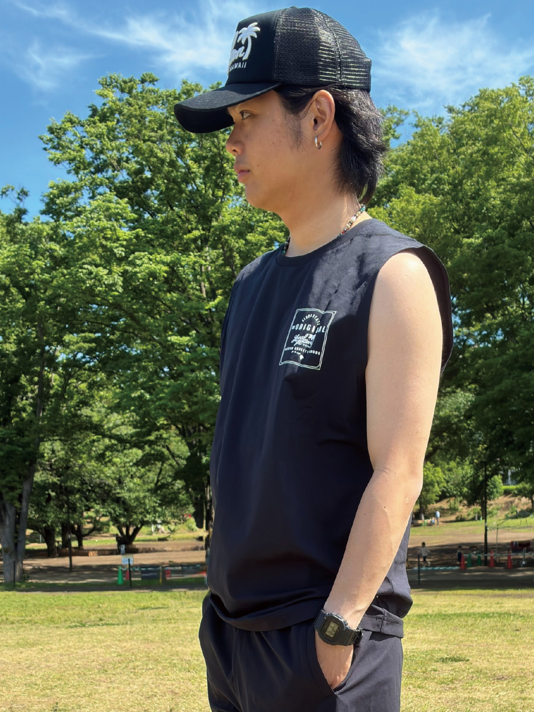 アロハステート ペアテックスタンクトップ - BLK – ローカルモーション
