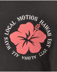 ハイビスカスサークルステッチTシャツ - CHA