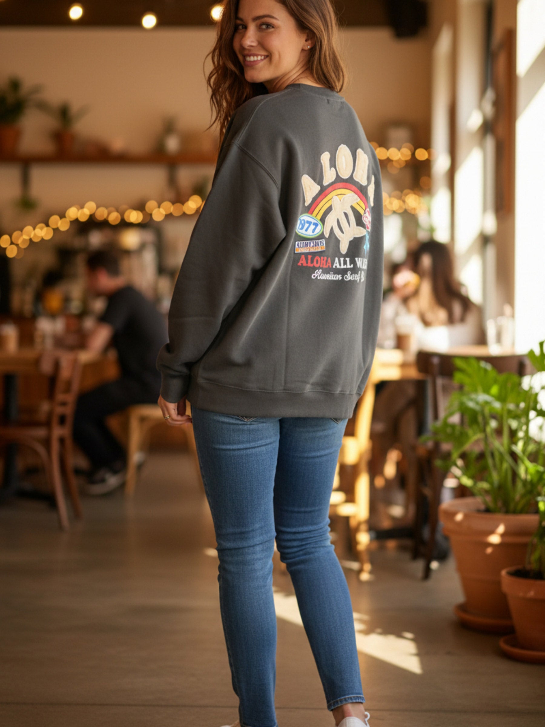 levin❇️様 リクエスト JIN カウボーイ トレーナー & トートバッグ 6JUMBOPINS レバニラ (lvnr/LVNR)トレーナー (グレー×ネイビー)【受注