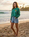 サーフレトログラフィック長袖Tシャツ - MNT