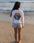 ヘクサゴン長袖Tシャツ - WHT