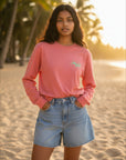 ニューオーバル 長袖Tシャツ - PNK