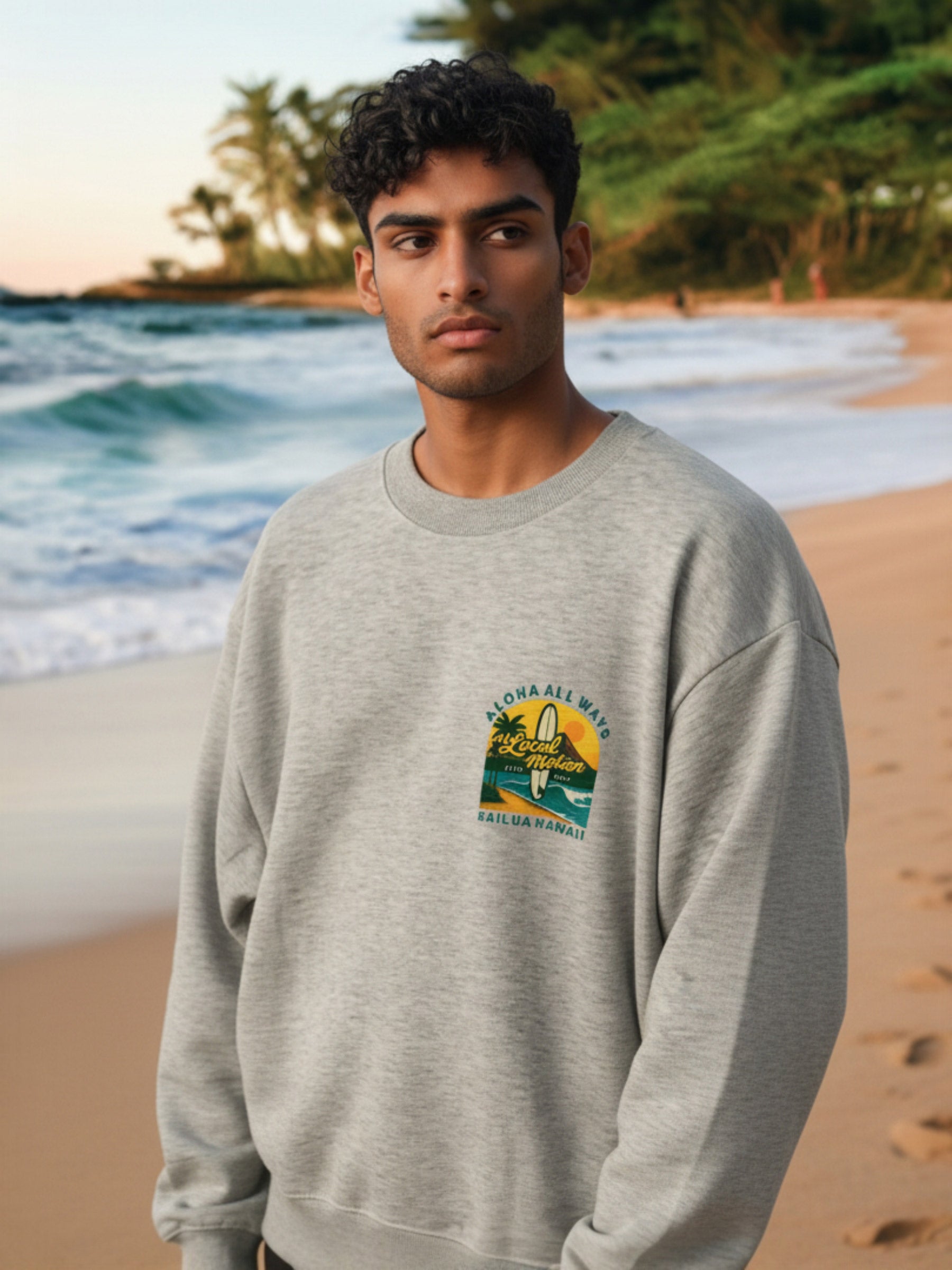 英語版　Tropical  カイルアインクジェットスウェット – ローカルモーション公式