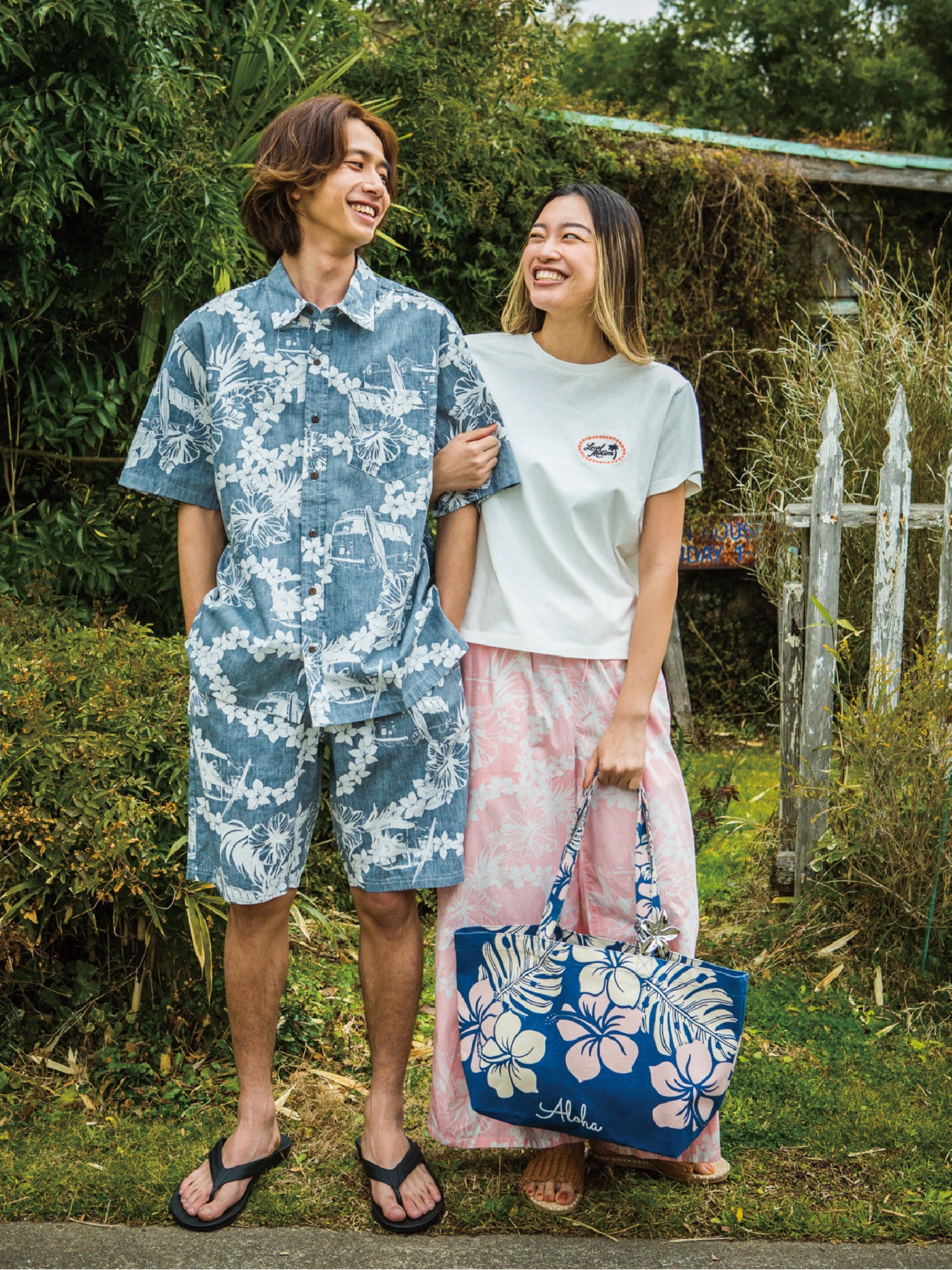 刺繍ALOHA トート - NVY – ローカルモーション公式オンラインストア