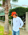 サーフドッグアーチ長袖Tシャツ - WHT