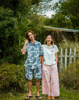 綿アロハロングパンツ - PNK