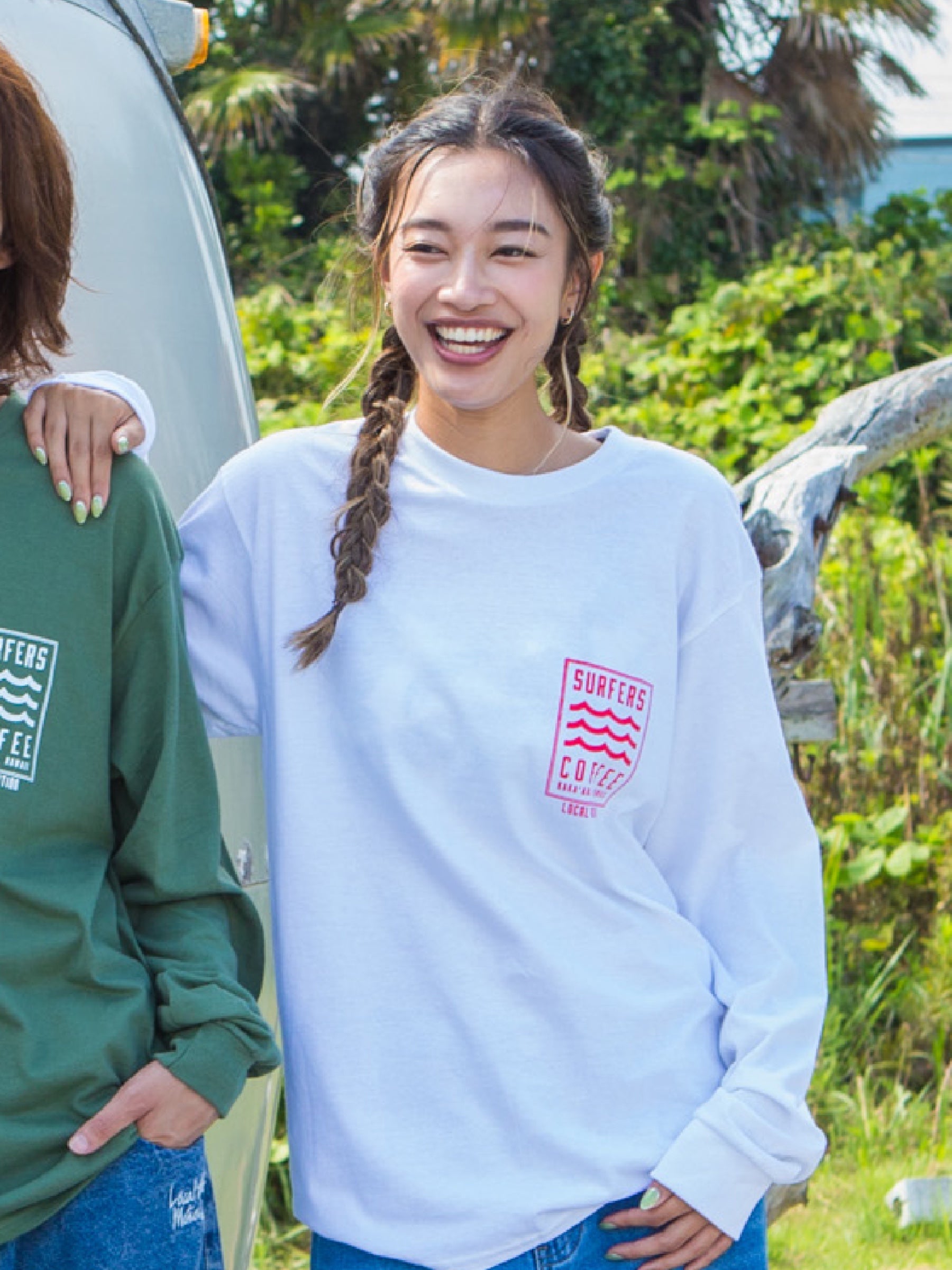 サーファーズコーヒーコラボ 長袖Tシャツ - WHT – ローカルモーション