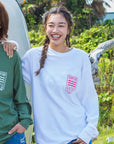 サーファーズコーヒーコラボ 長袖Tシャツ - WHT