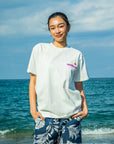 裏毛プリントショーツ - NVY