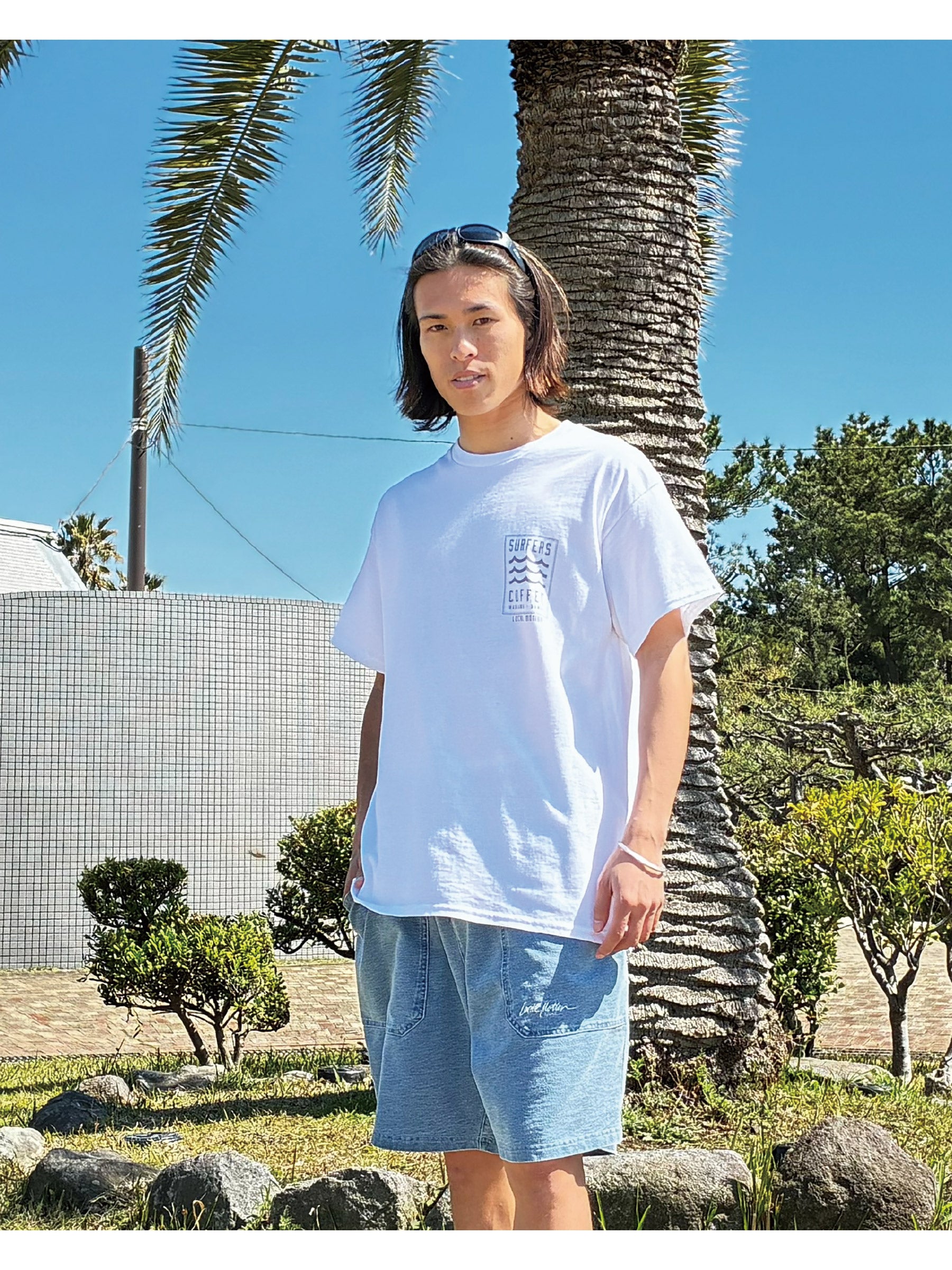 SURFERS COFFEExLOCALMOTION Tシャツ フラガール - WHT – ローカル