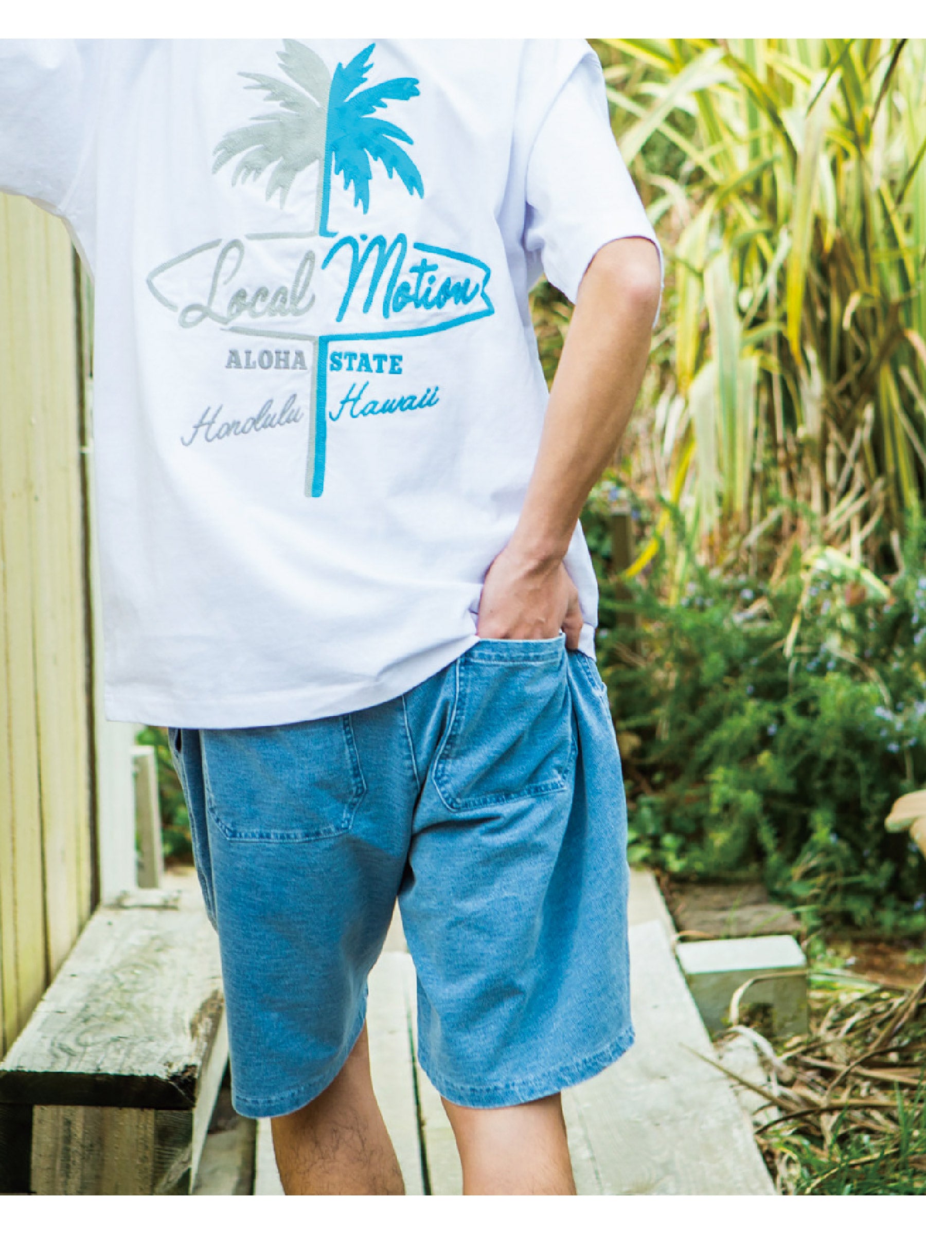 カットデニムショートパンツ - DNM – ローカルモーション公式 カットデニムショートパンツ - DNM – ローカルモーション公式