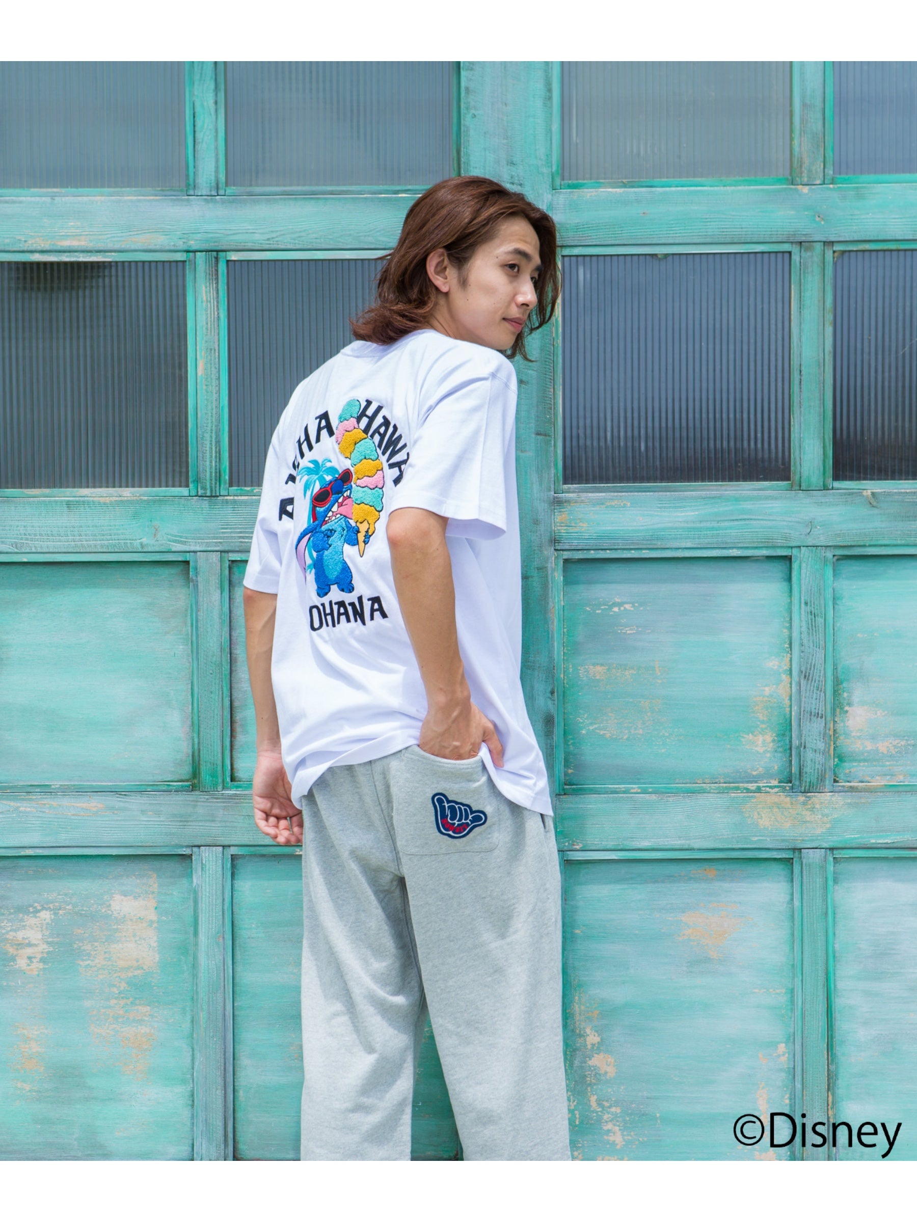 スティッチサガラ刺繍Tシャツ - WHT – ローカルモーション公式