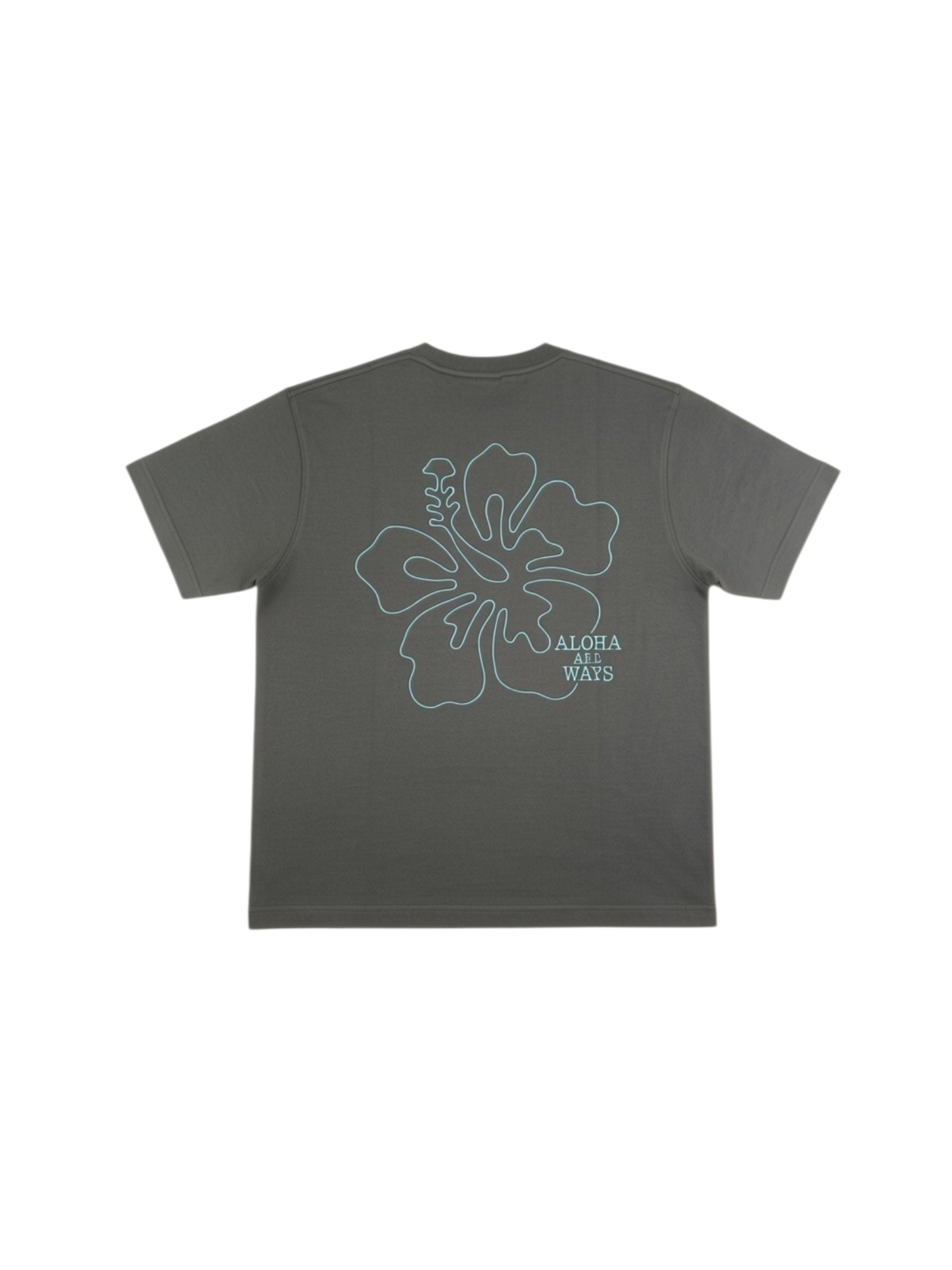 ハイビスカス刺繍スラブTシャツ - GRY – ローカルモーション公式