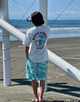 スティッチアーチプリントTシャツ - WHT