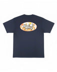 オーバルパームプリントTシャツ - NVY