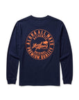 サークルロゴ長袖Tシャツ - NVY