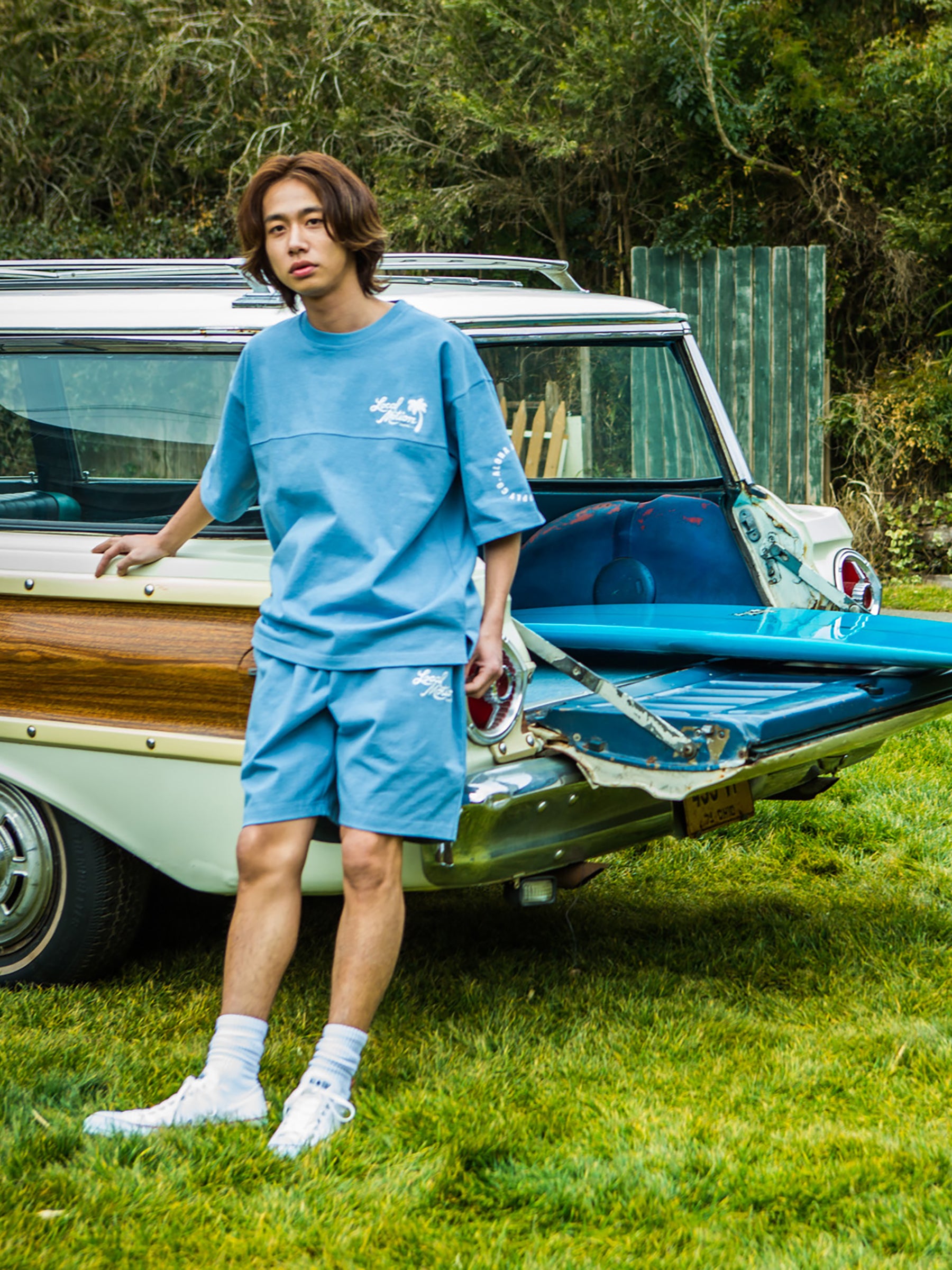 【美品】ショウタイム　ブルー　ナイロン　カーゴショートパンツ ダンス あおば着用 ヘビーオンスショートパンツ - SBLU – ローカルモーション公式