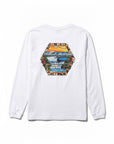 ヘクサゴン長袖Tシャツ - WHT