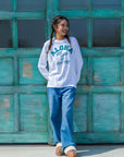 アロハアーチ長袖Tシャツ - WHT