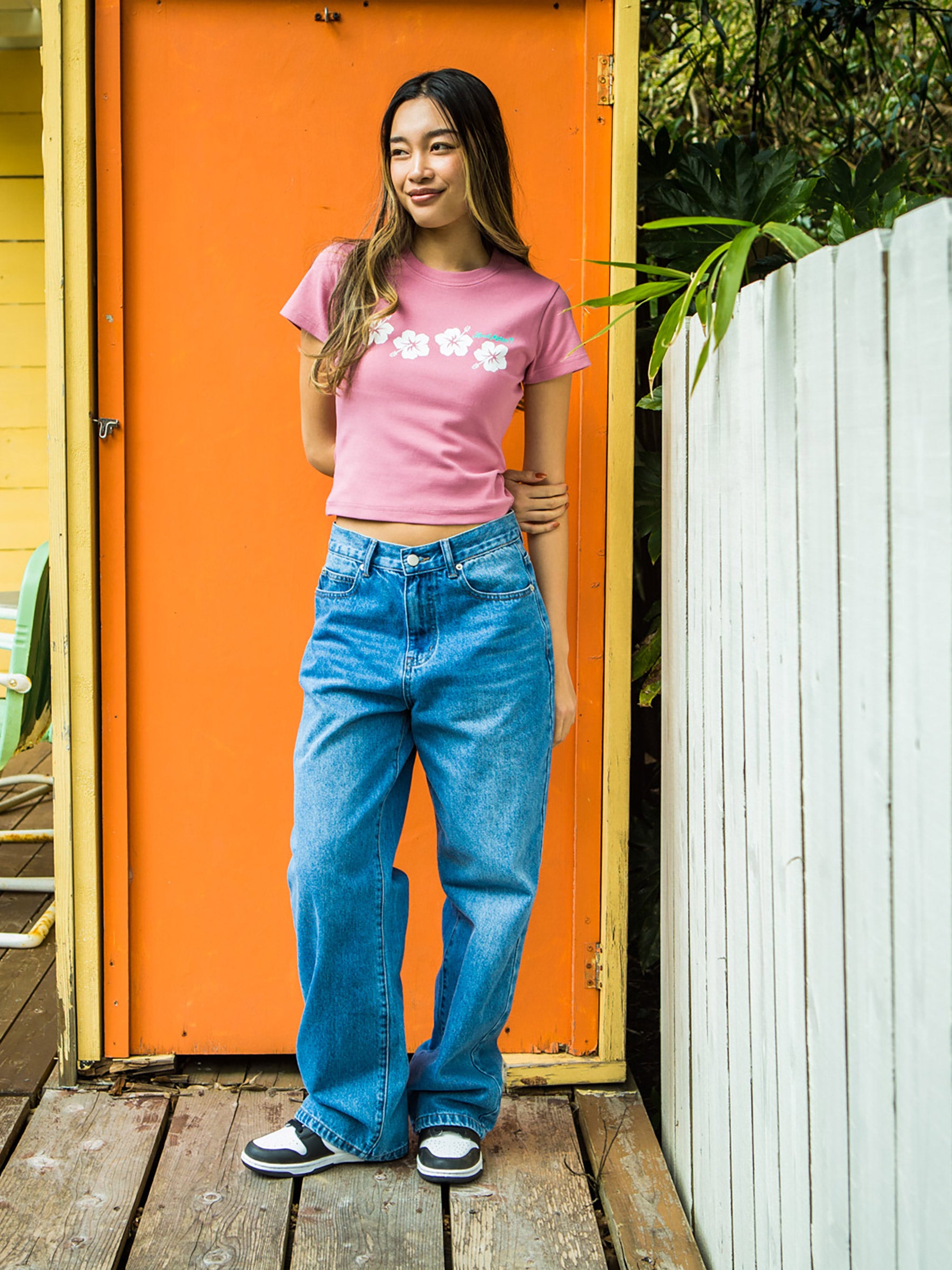 ハイビスカスプリントTシャツ - PNK – ローカルモーション公式