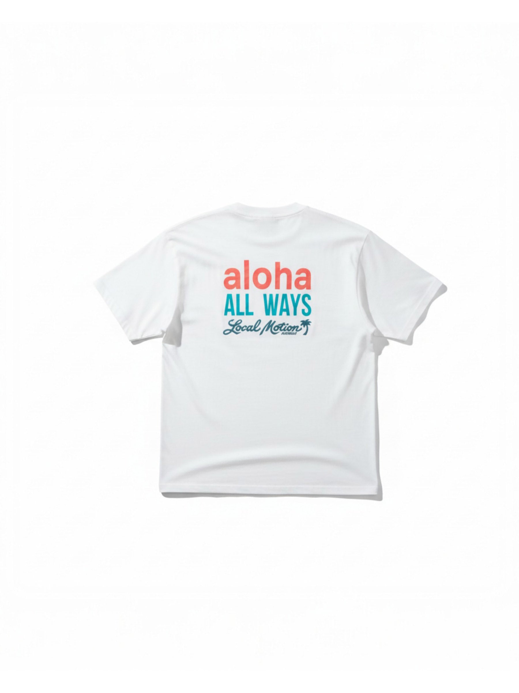髙松アロハ ALOHA 刺繍Tシャツ ホワイト Mサイズ アロハオールウェイズステッチTシャツ - WHT – ローカルモーション公式