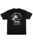 スラブ刺繍Tシャツ - BLK
