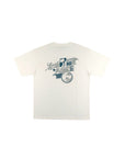 ステッチ&ロゴプリントTシャツ - WHT