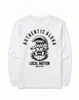 サーフドッグアーチ長袖Tシャツ - WHT